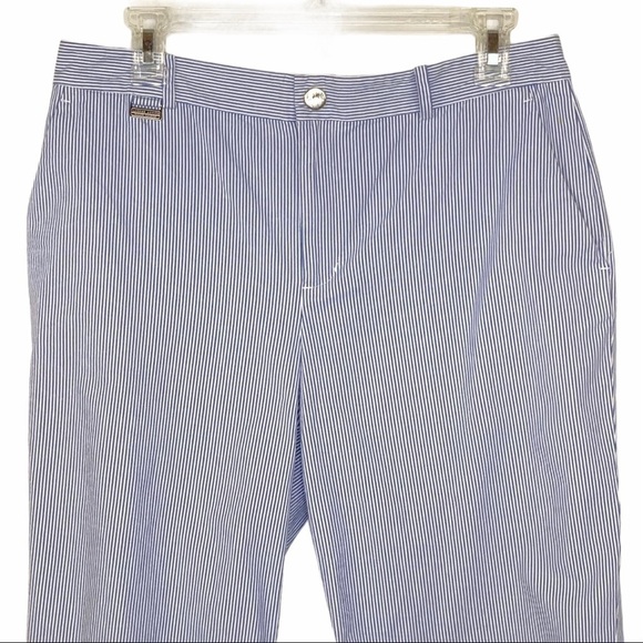 LRL Ralph Lauren Pinstriped Bermuda Shorts Size 8 - Picture 3 of 14
